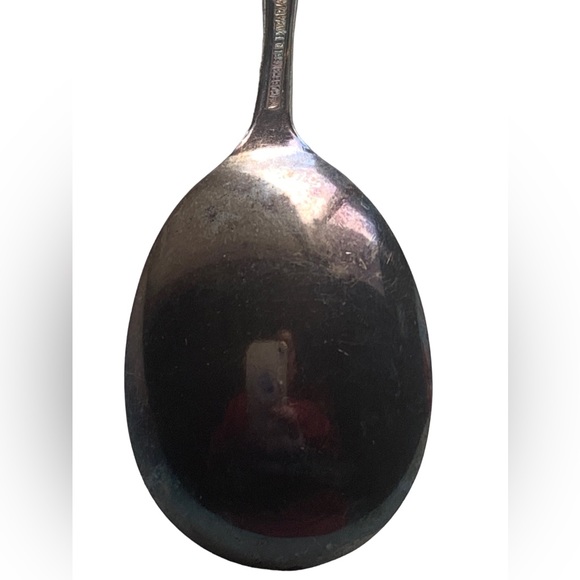 WM ROGERS MFG CO ORIGINAL ROGERS Extra Plate Silver Serving Spoon Sugar Spoon - Picture 7 of 7